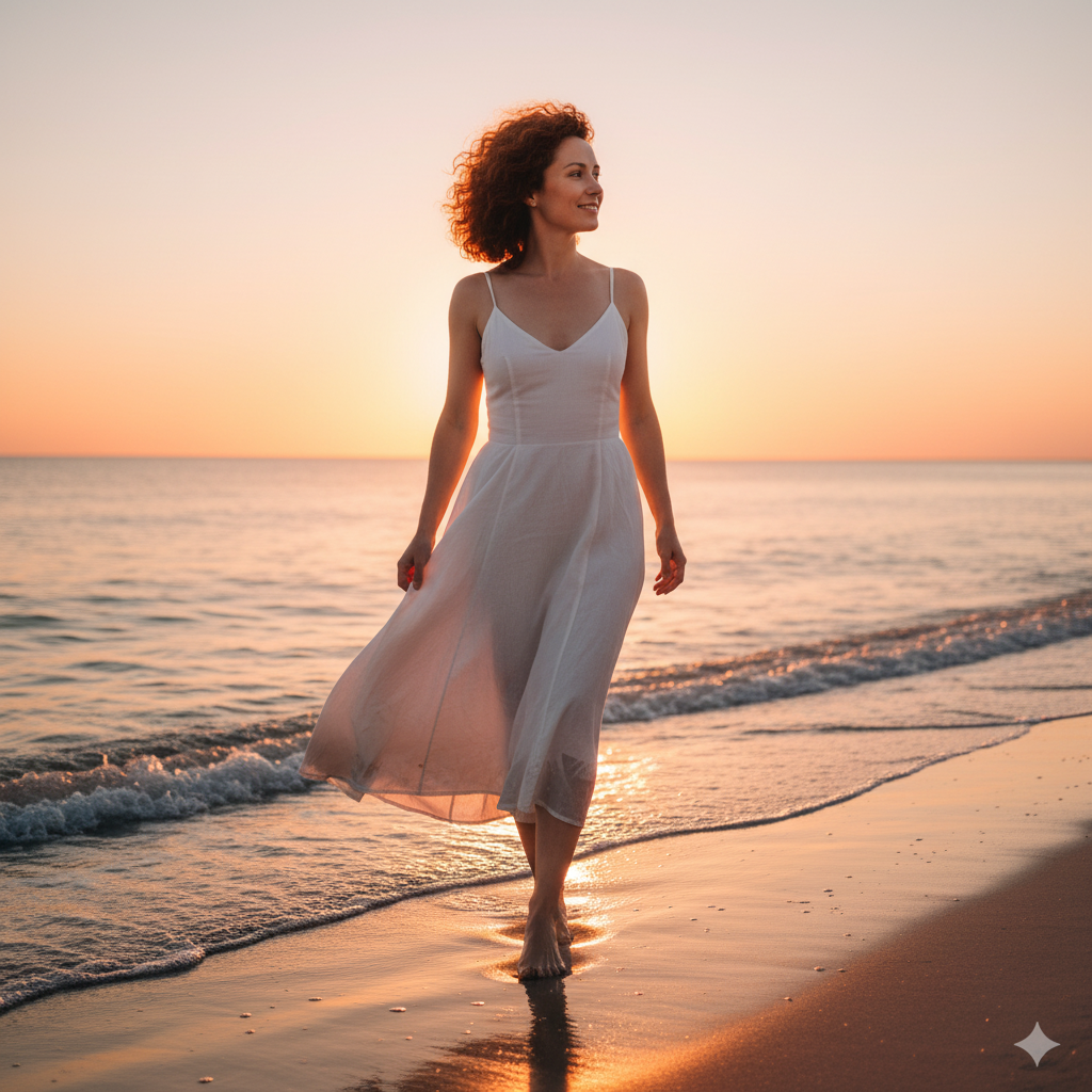 Beach Sunset Female 1