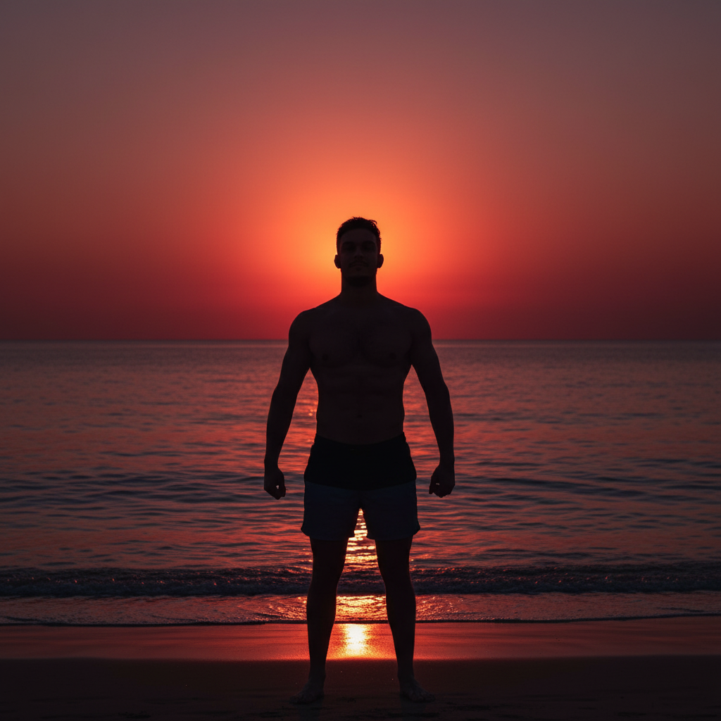 Beach Sunset Male 3